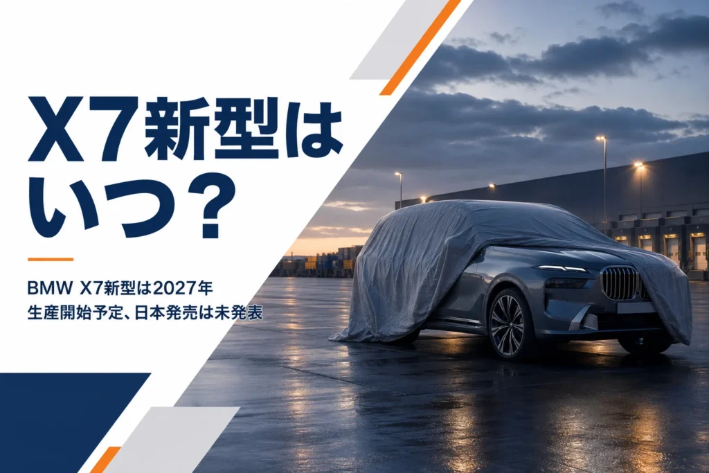 BMW X7の次期型を待つイメージ
